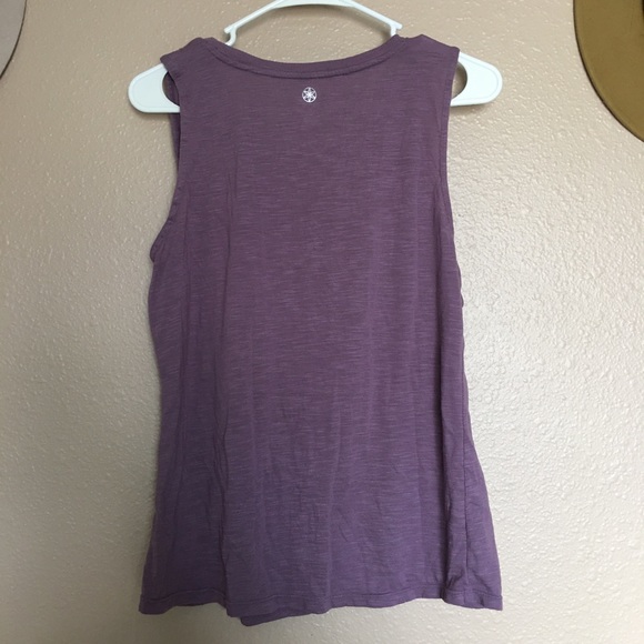 Women’s Gaiam Purple Athletic Yoga Tank Top - Picture 2 of 10